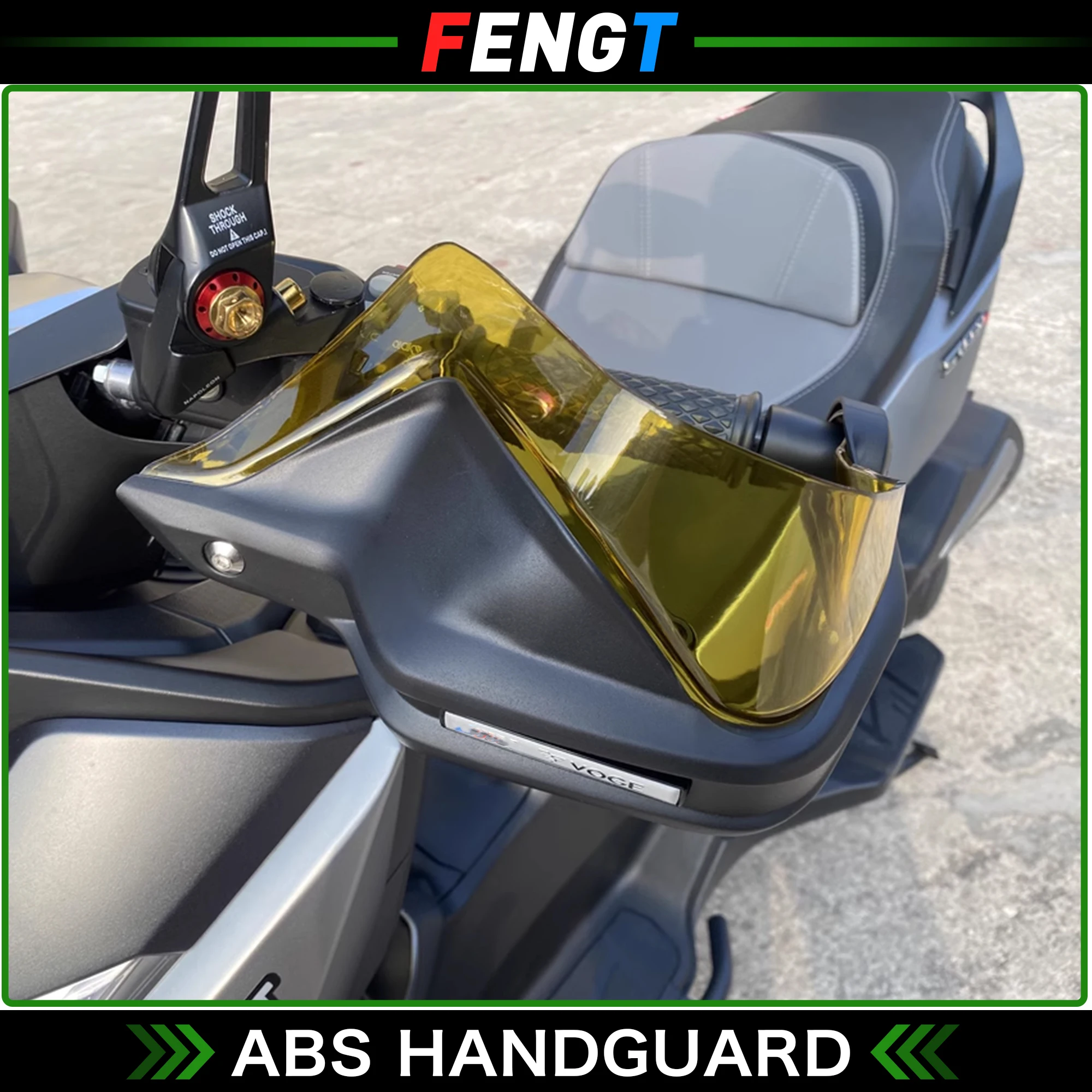 ل Loncin VOGE SR3 2023 2024 دراجة نارية Handguard المقود حراس اليد حماة جديد مع شعار مقبض رافعة الحرس حاجز الرياح
