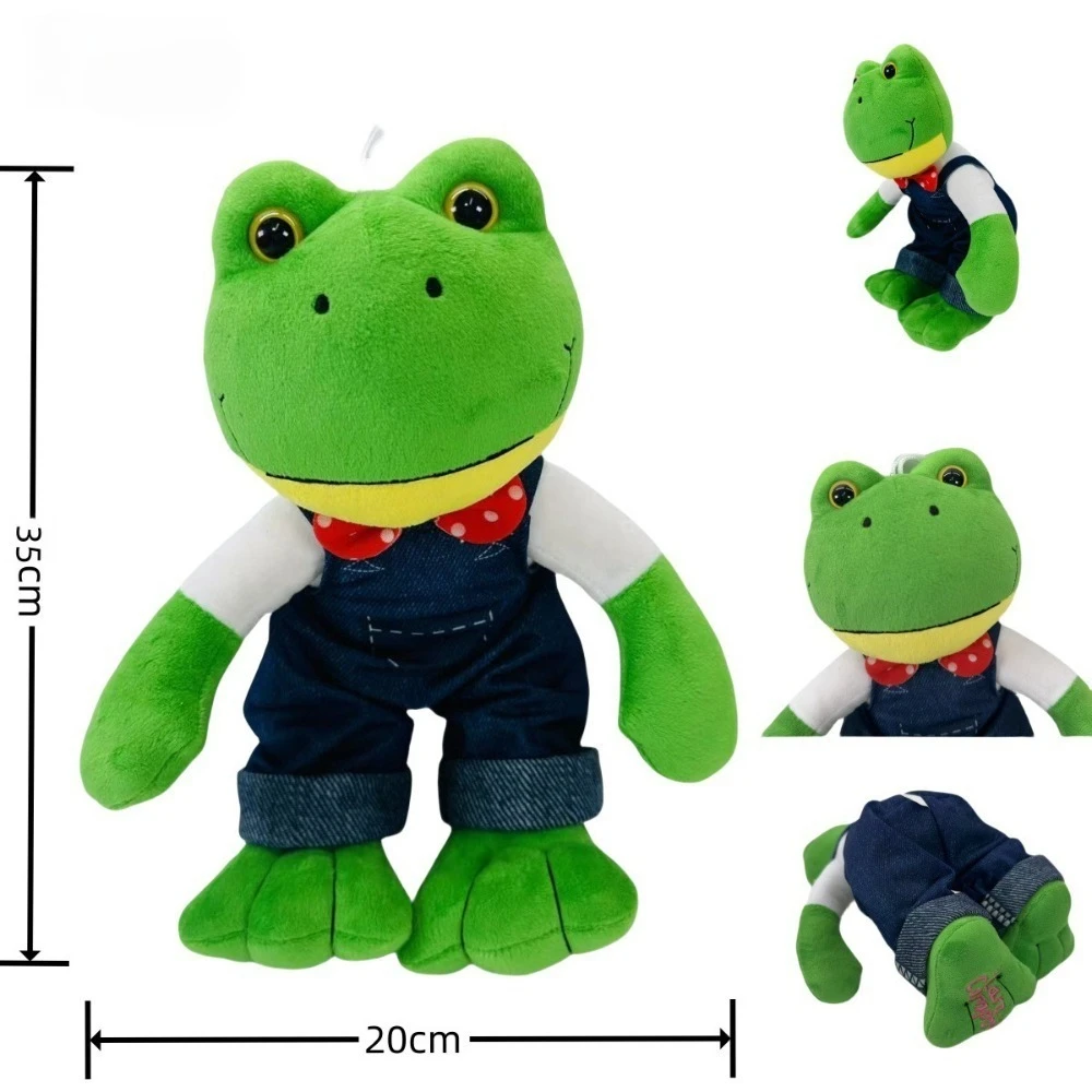 Lindo juguete de peluche de expresión mágica 25cm niña Plushie relleno Animai Rana muñeca Kawaii rana de pierna larga juguete suave regalo para niños niñas