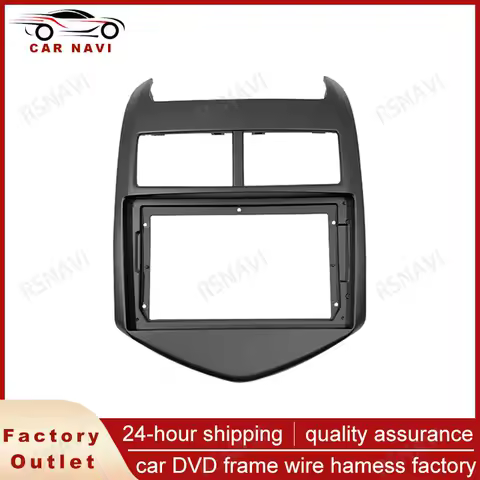 RSNAVI Car DVD Frame Audio Fitting Adaptor Dash Trim Kits Facia For Chevrolet AVEO SONIC 2011 12 13 Double Radio Player 1-2Din