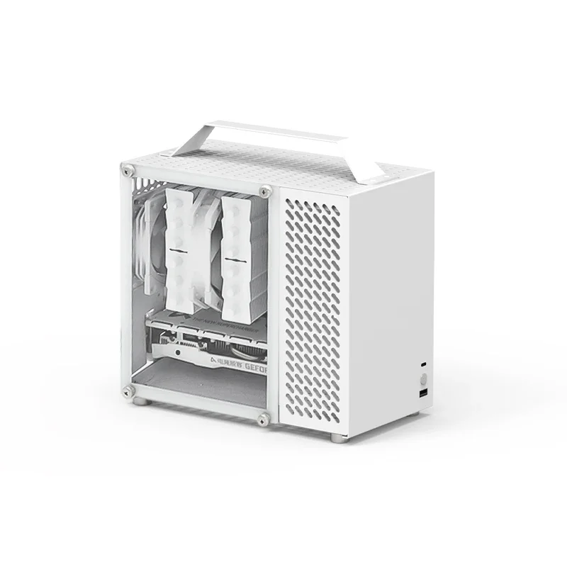 

U35 , ITX Portable Side Transparent Desktop Computer Sfx Power Supply All Aluminum Chassis, Non K66