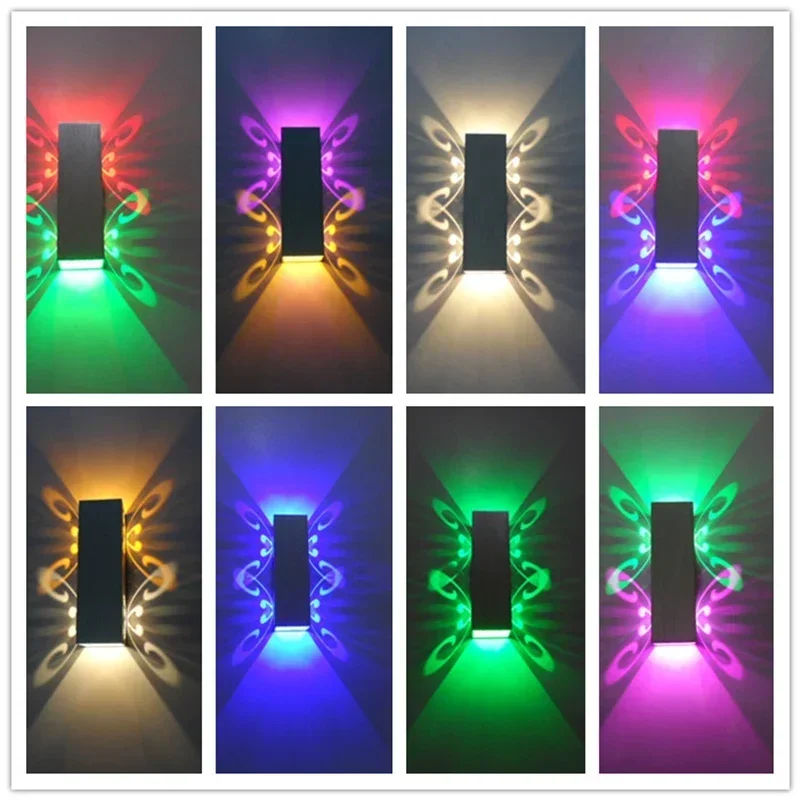Aluminum led light  fixture Up and down led wall lamp 2W batteryfly modern fashion wall light indoor/outdoor