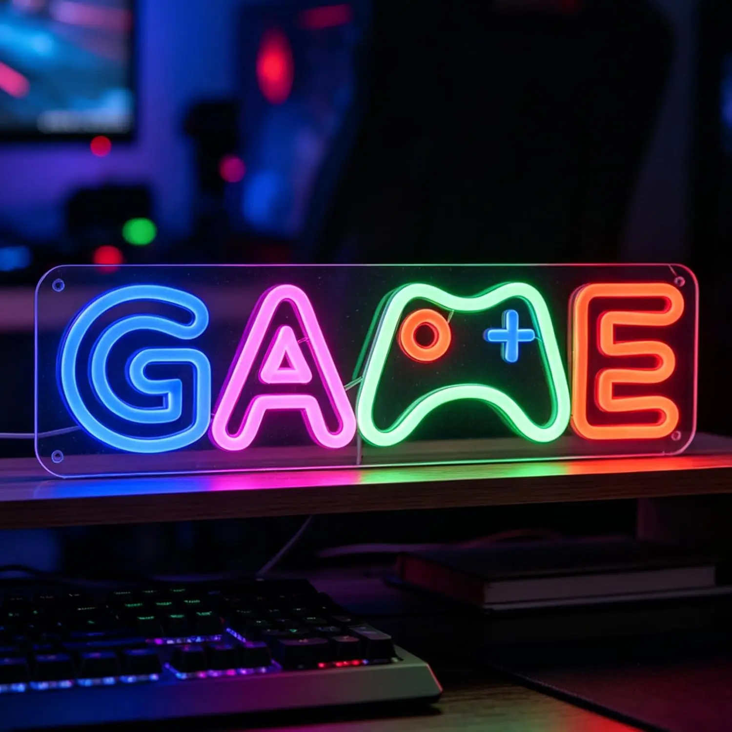 

Game Room Neon Sign USB Powered LED Light for Bar Club Party Kids Room Gaming Room Bedroom Decoration Gift Art Wall Light