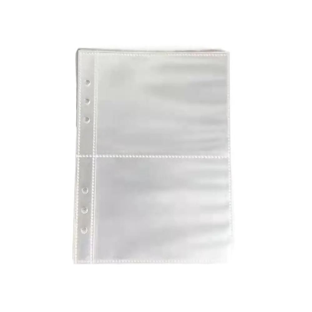 10 قطعة A5 المعبود Photocard حامل الصفحات الداخلية شفافة 1/2/4 شبكات المعبود ألبوم صور الصفحات الداخلية العمودي PP الموثق الصفحات الداخلية