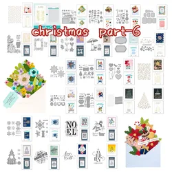 Fine Christmas in Santa Hugs Metal Cutting Dies And Stamps For Scrapbooking Stencil Embossing Mold DIY Paper Cards Craft Cutting