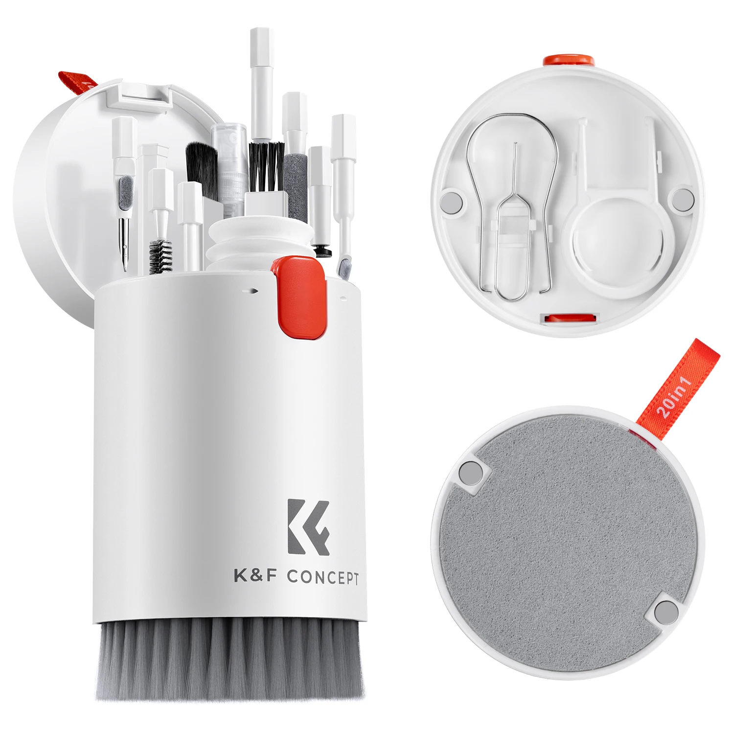 K&F Concept 20 in 1 iPhone AirPods Multifunction Cleaning Kits Brush Cleaning for Labtop Mobile Screen Keyboard Camera Lens