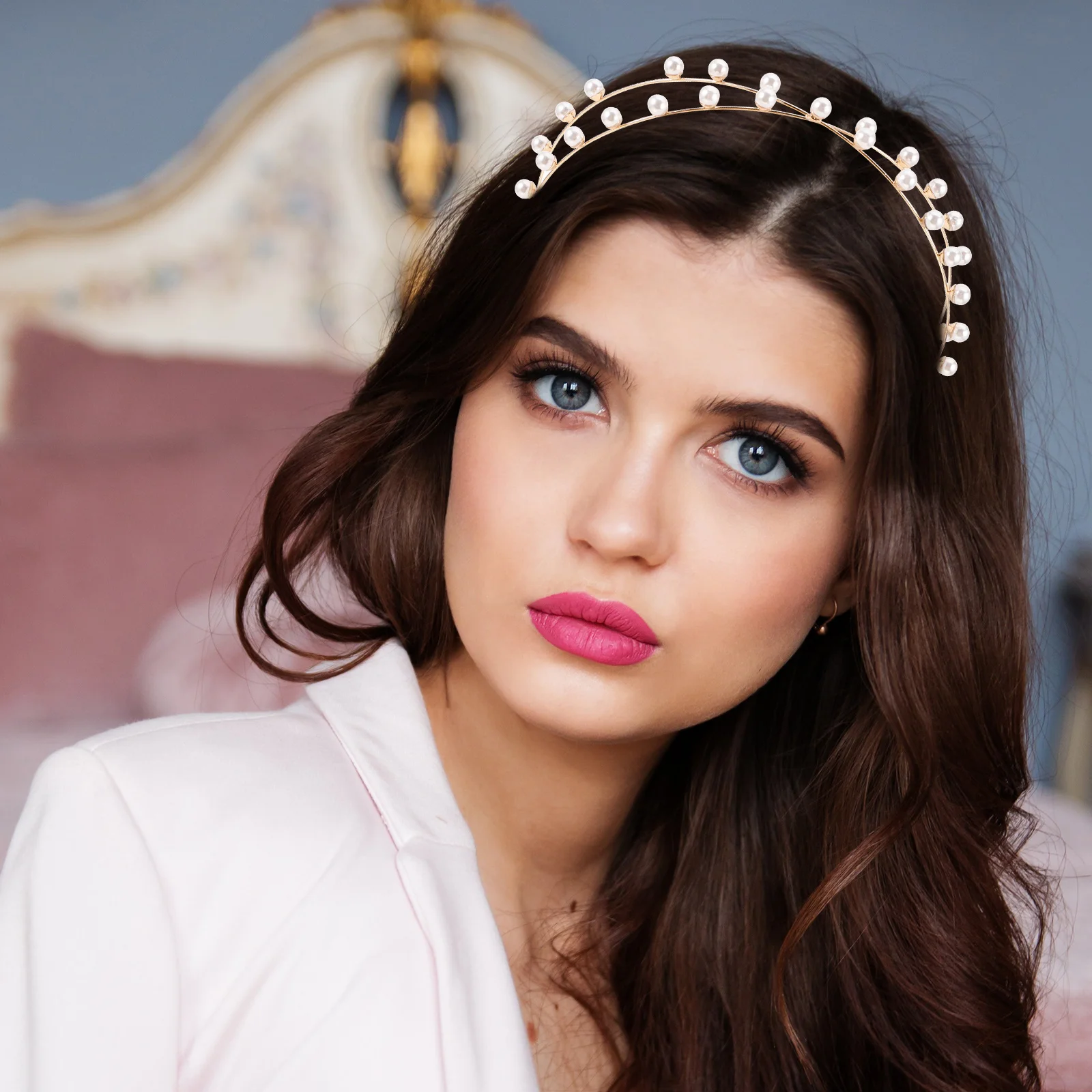 

Headb Hairb Hairb s for Party Wedding Cross Pearl Headb s For Women Pearl Headb s Girls Accessories Decorative Chic Unique