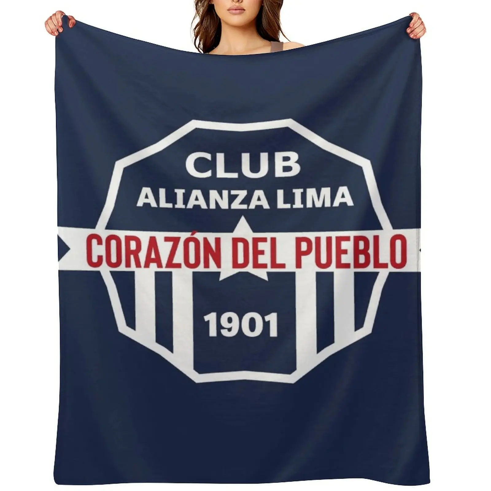 

Club Alianza LIma- Peru stickers Pack Throw Blanket For Decorative Sofa Kid'S Loose Blankets