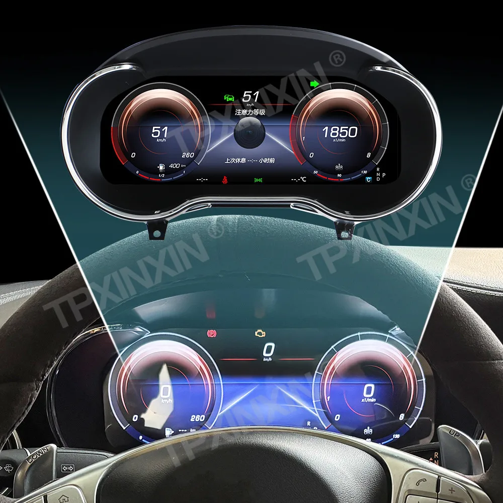 

For Mercedes-Benz C GLC 2016-2020 Digital Cluster Car LCD Dashboard Panel Virtual Cockpit Instrument Speedometer Screen Unit