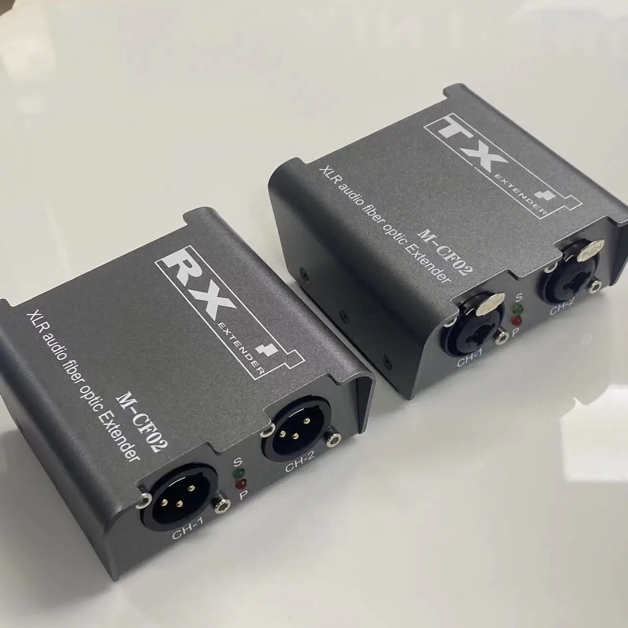 2 Way XLR Audio Fiber Optical Extender Transceiver over SC Fiber Optical cable up to 20km 2 CH XLR Balanced Audio Fiber Extender