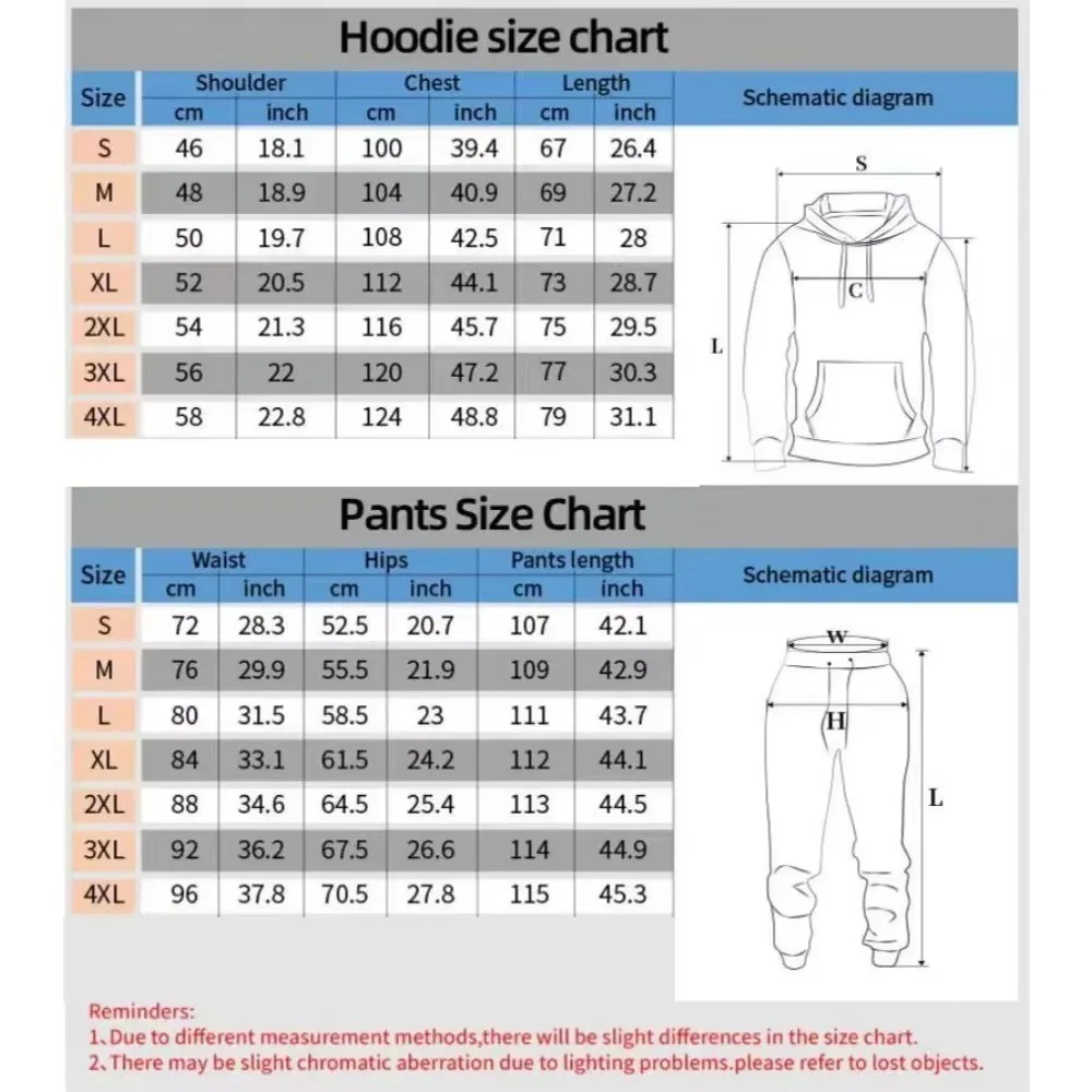 SynaWord High Street Fashion Men Suit Hip Hop Casual Hoodie Printed Fleece Hoodie Men Street Retro Loose Street Sports Clothing