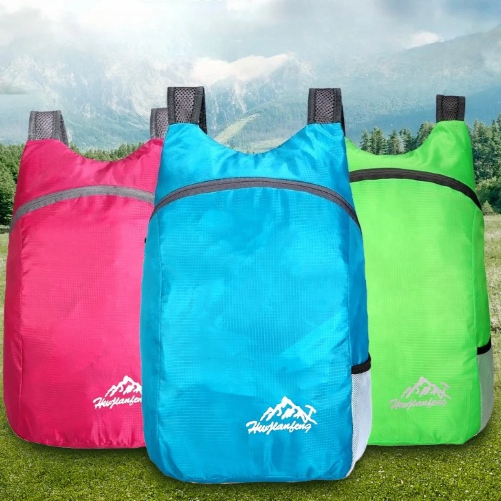 Ultralight Foldable Backpack Waterproof Packable Gym Bag for Outdoor Travel Running Hiking Shopping Daypack Sports Shoulder Bag