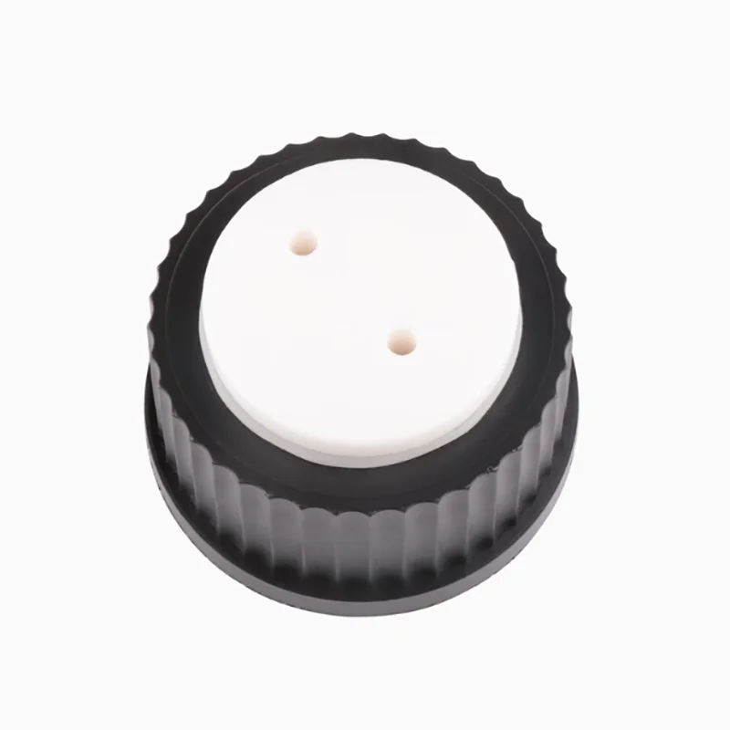 Tappo per bottiglia di fase mobile in plastica GL45 Tappo per bottiglia per cromatografia liquida Tappo per bottiglia solvente resistente alle alte temperature