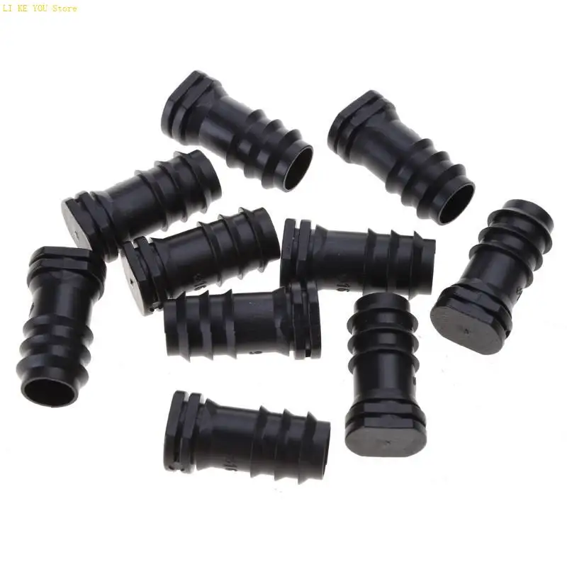 W3JE 10PCS Drip Irrigation Fittings End Plugcde Bed Beed Connectors Конечные крышки пластиковая штекер
