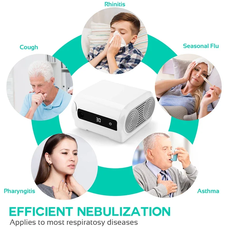 Fitconn adults kids portatil nebulizador machine Portable Digital Display Timer compressor nebulizer