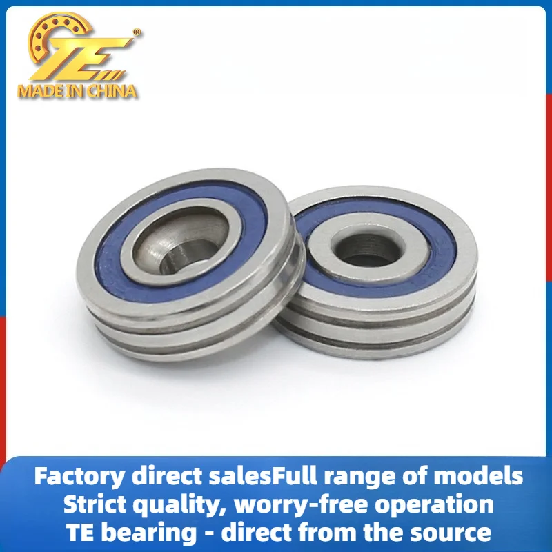 Production of 688RS non-standard deep groove ball bearing outer ring with double groove 5 * 18 * 5mm processing and wholesale