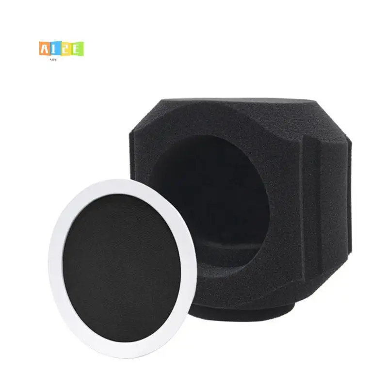 A12E-C5 Microphone Wind Shield Acoustic Filter Professional Condenser Mic Studio Sponge Soundproof Protection Cover