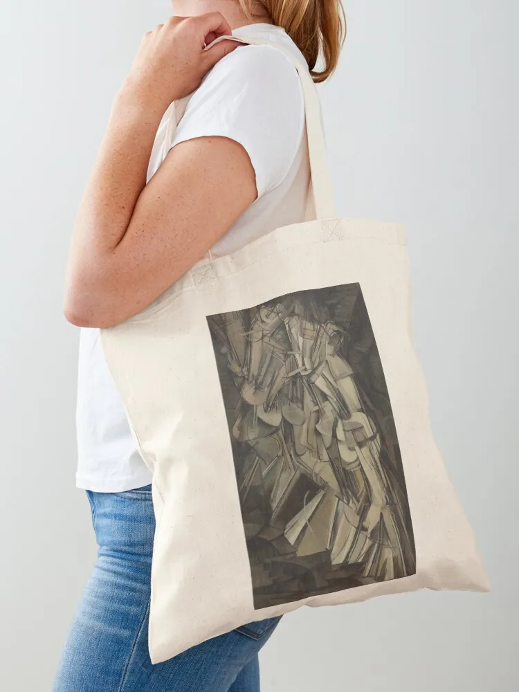 Marcel Duchamp, Nude Descending a Staircase, No. 2, 1912 Face mask covering -art Tote Bag Lady bag Canvas Tote Bag