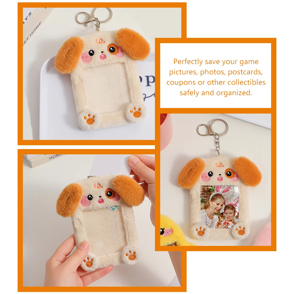 Protezione per carte di animali dei cartoni animati Porta carte di peluche Porta carte di peluche Porta carte di peluche Decor Displayer Bag Portachiavi appeso Decor