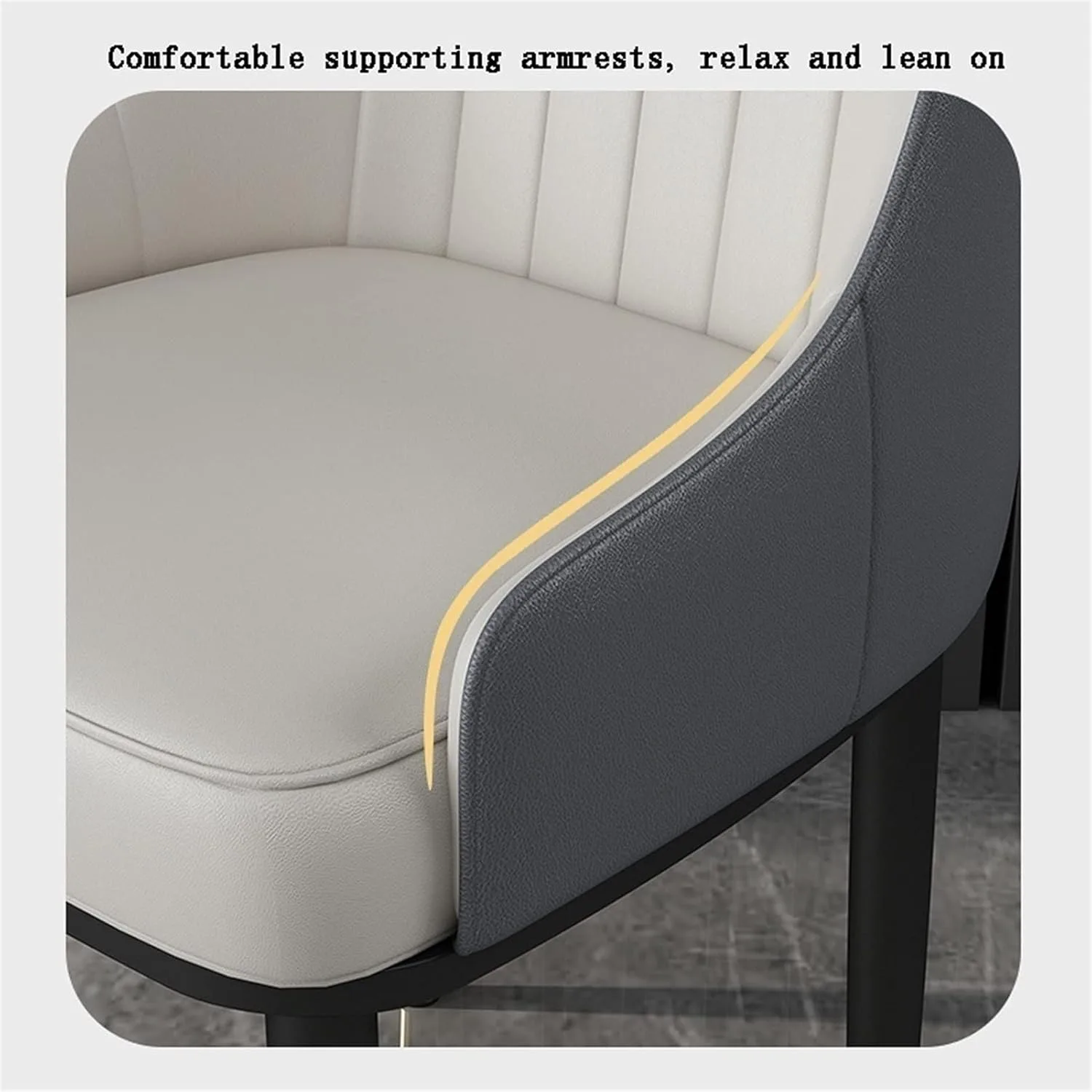 +Dining Room Furniture Dining Chairs Set Of 4 Modern Kitchen Living Room Lounge Chairs Leather High