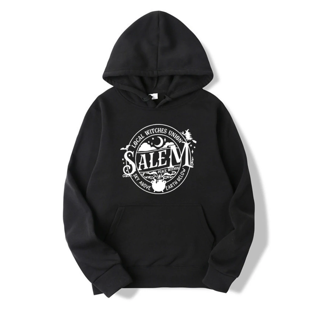 

Local Witches Union Salem Hoodie Halloween Sweatshirt Witch Sweater Halloween Funny Hoodies Women Clothes Long Sleeve Pullover