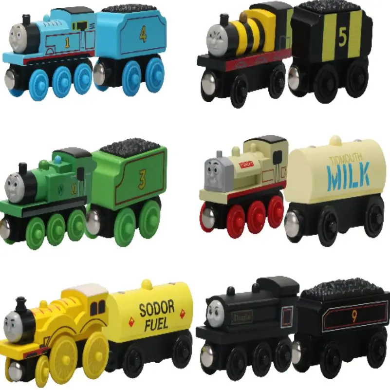 Thomas And Friends Wooden Trains Pocket Toy Handel James Emily Magnetic Connectable Track Trains Educational Toys Chrismas Gifts