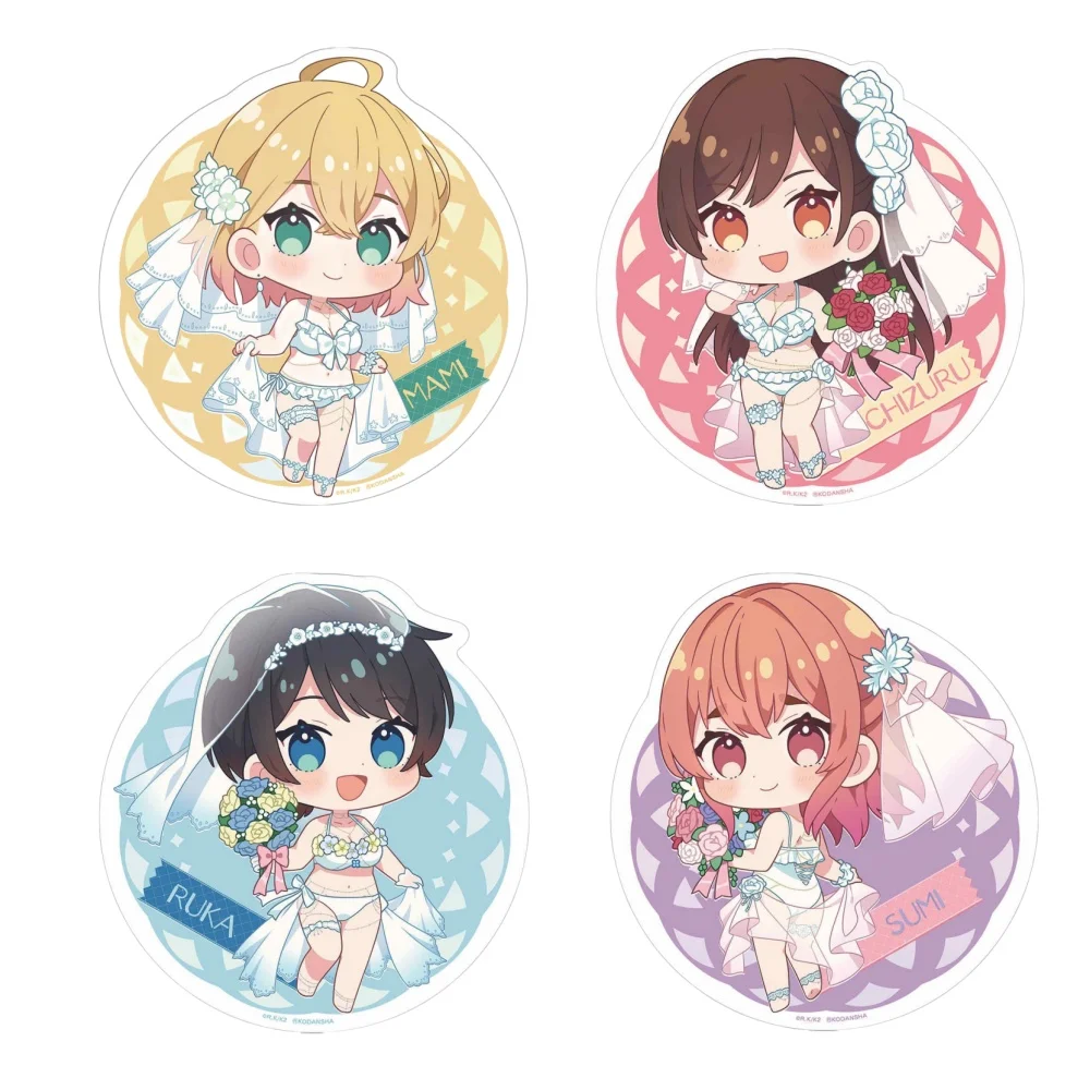 

Charm Anime Fans Gifts Love Live! Superstar HD Figurel Q Edition Acrylic Keychain Rent A Girlfriend About 6cm