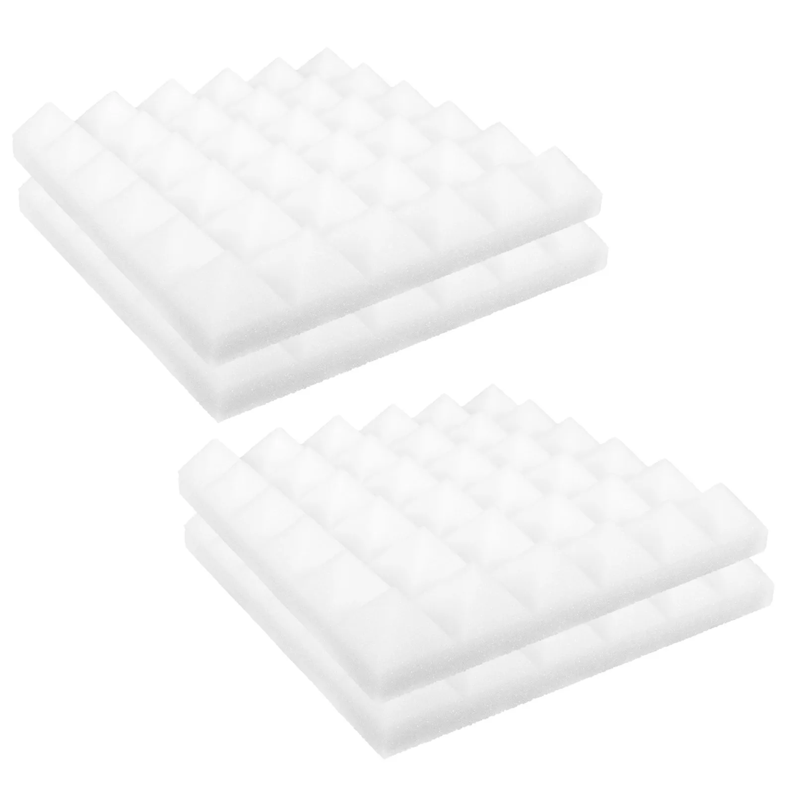 

4 Pcs White Self-adhesive Acoustic Panels 30x30x5cm Sound Absorbing Cotton Recording Studio Bedroom Soundproofing Foam