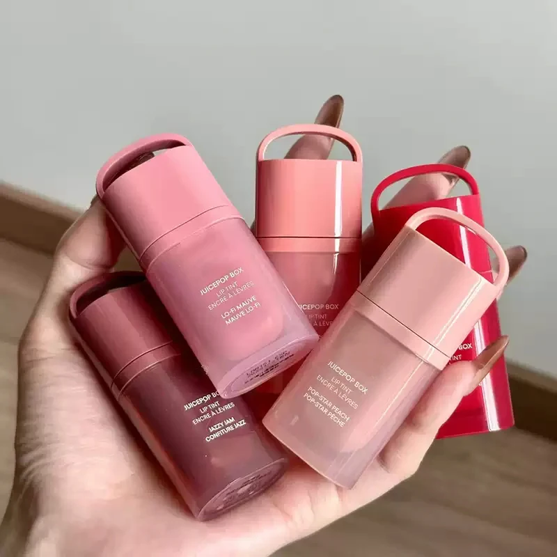 Korean Makeup Brand Lock Color Film-forming Lipstick Glaze Serum Deep Hydrating Plumping Lip Gloss High Shine Nourishing LipTint
