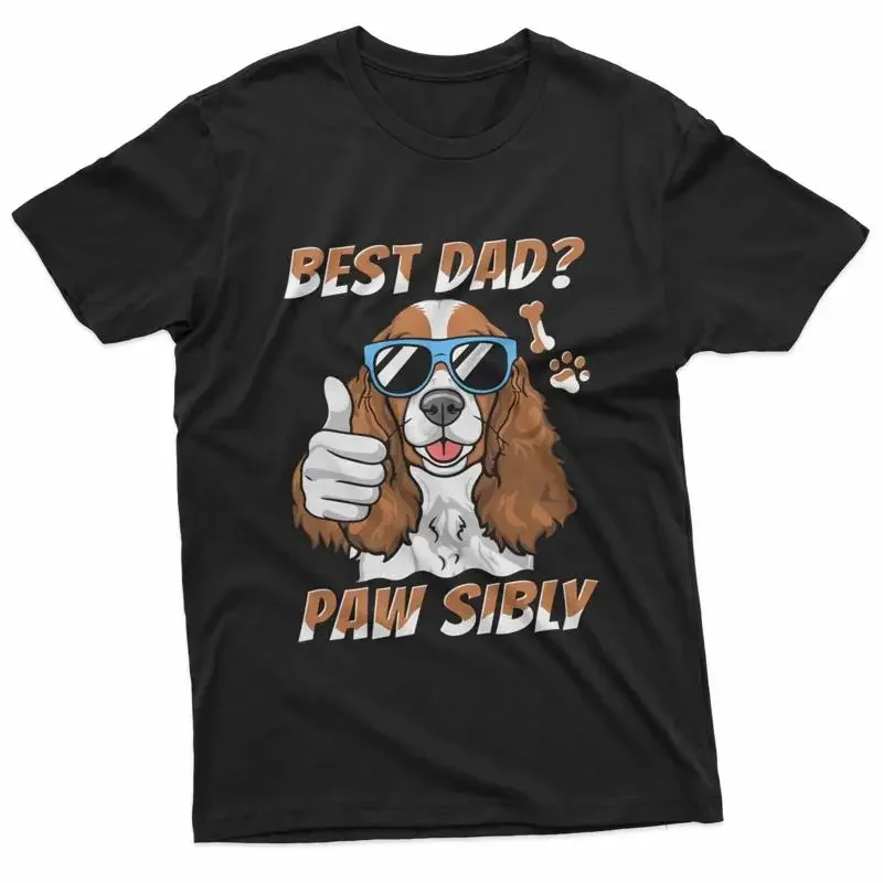 Cocker Spaniel Father Dog Breed Pet Best Dad Pawsibly T Shirt