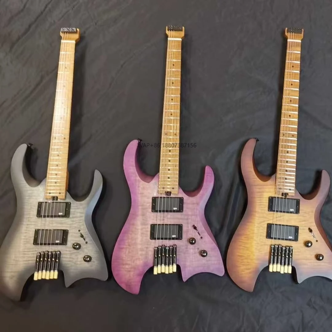 High-End Professional Headless Electric Guitar Silent Travel Guitar