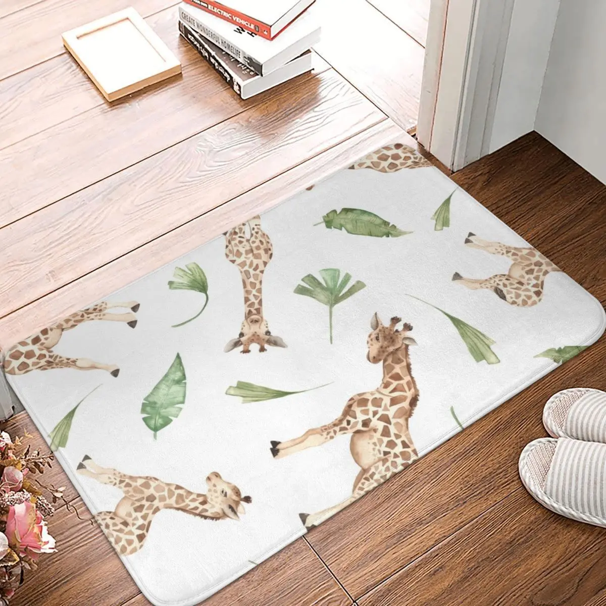 African Giraffe Doormat Kitchen Entrance Home Floor Mat Anti-slip Carpet Rug for Living room Footpad Mats