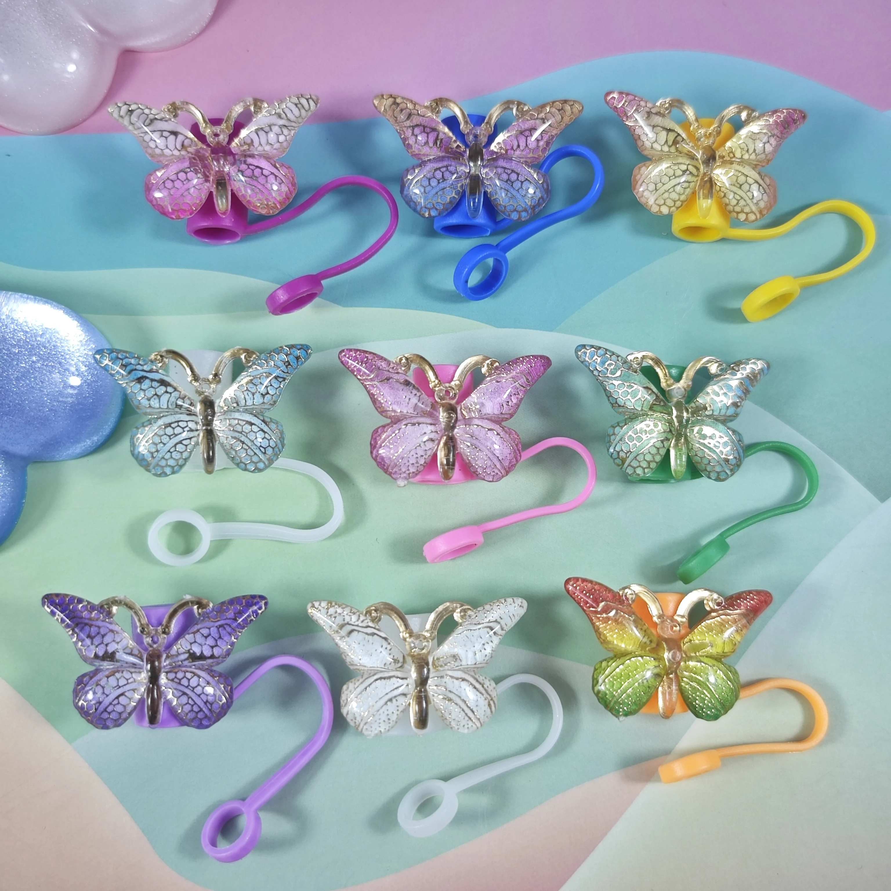 A New And Attractive Gold-Embossed Colored Bow Straw Protective Case