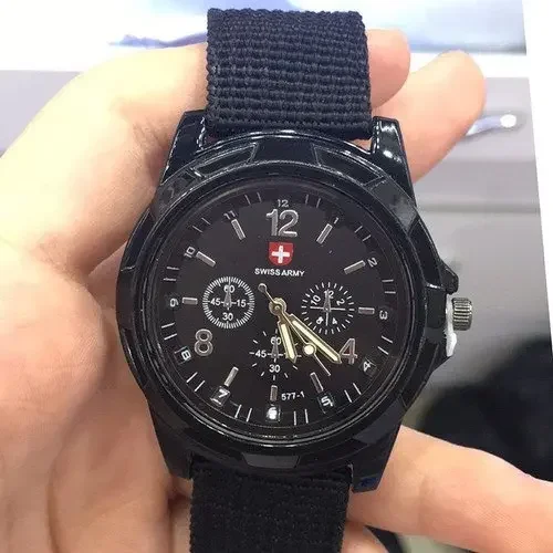 Men Army Watch Nylon Military Male Quartz Watches Fabric Canvas Strap Casual Cool Men's Sport Round Dial Relogios Wristwatch