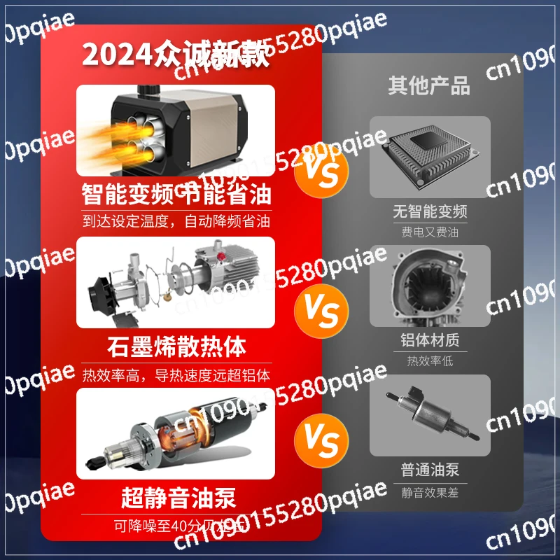 Diesel Heater Parking Heater, Truck Electric Tricycle Special Household Car Heater All-in-one Machine