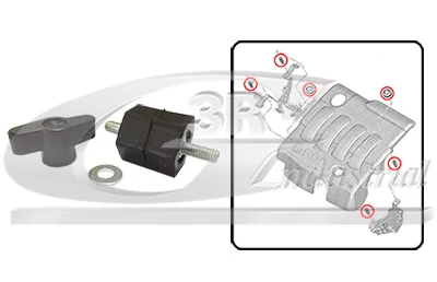 MOTOR COVER SUPPORT 13711 13711