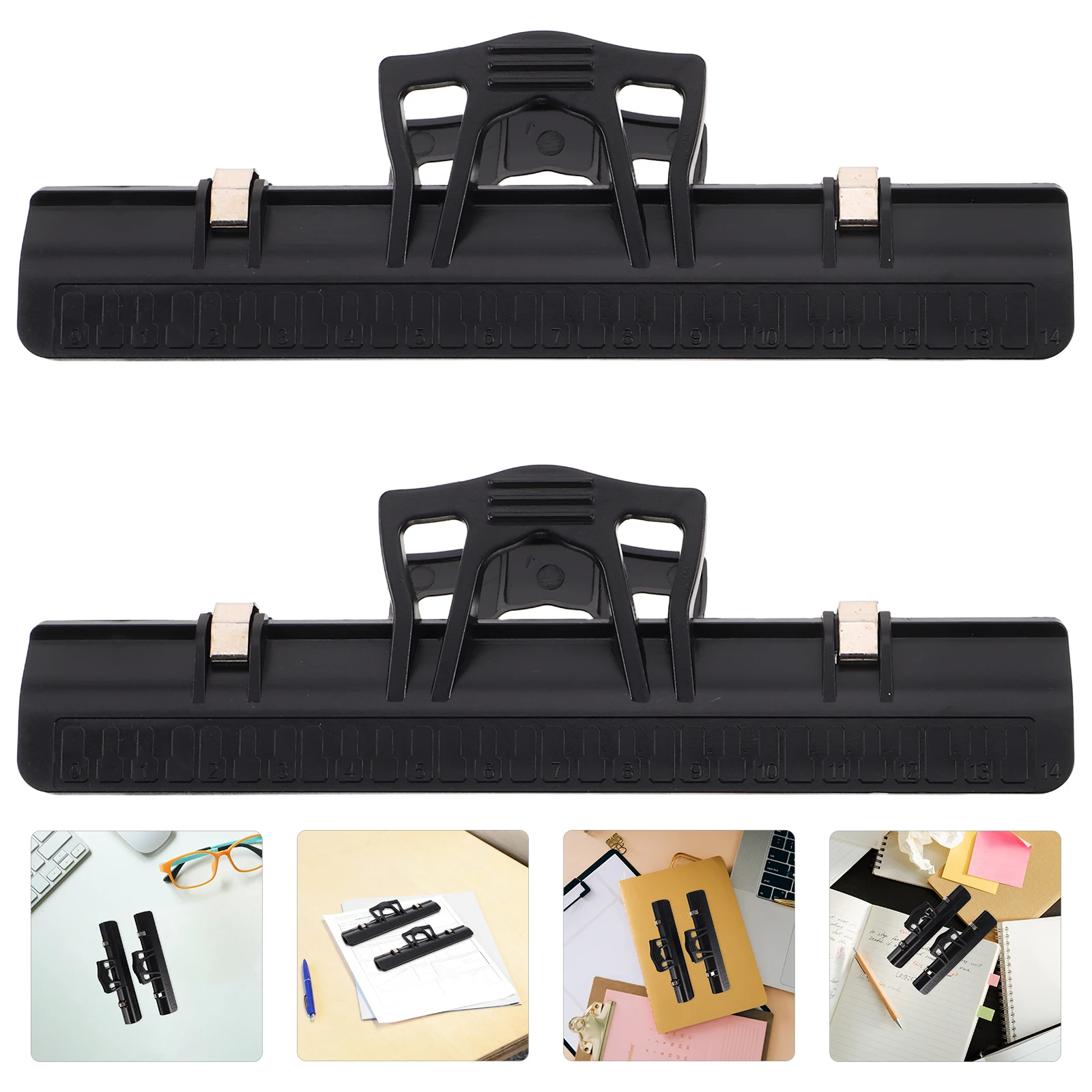 

2 Pcs Piano Sheet Music Holder Accessories Book Flute Clip Large Plastic Page Widen
