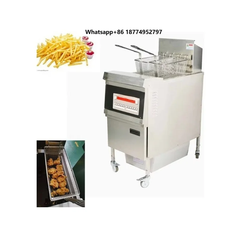 Commercial Electric 2 Tanks Water and Oil Mixture Frying Machine With Water Filter Separator Separation Mini Small Water Fryer
