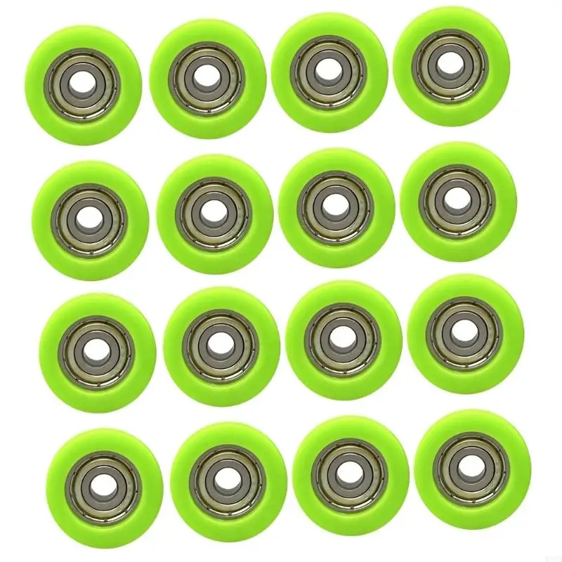 16Pcs/Pack Low Noise Sliding Door Rollers With Rustproof Design For Long Lastingly Performances On Rails and Track M4YD - view 2
