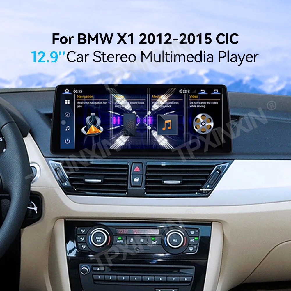 

Для BMW X1 2012 2013 2014 2015 Qualcomm Android Carplay Автомобильный радиоприемник Стерео Автомобильный мультимедийный плеер GPS-навигация Головное устройство