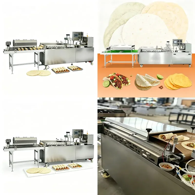 Industrial Tortilla Making Machine Automatic Flour Corn Tortilla Press Maker Commercial Kitchen Equipment for Bakery
