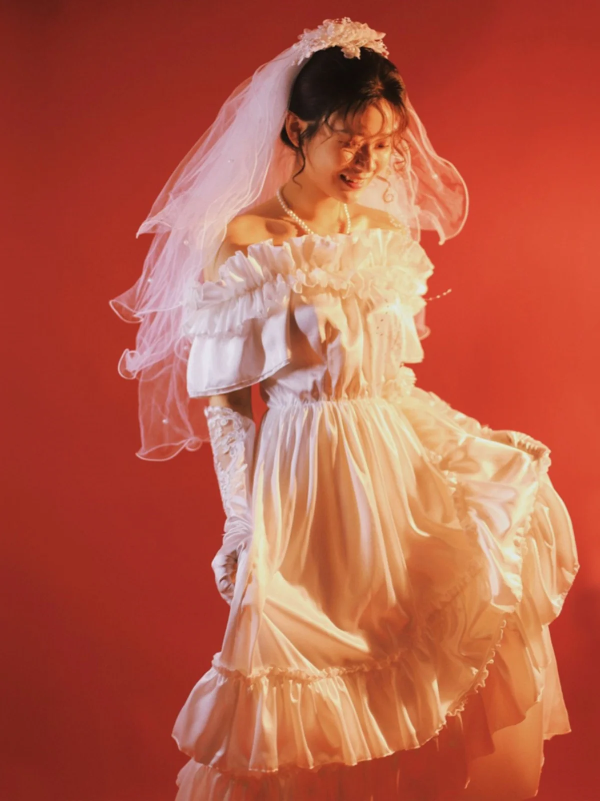 

Ретро Гонконг Sle Wedding Dr Court Light Wedding Dr Photoaphy Teenage Girl Art Photo Studio Theme Photo Costume