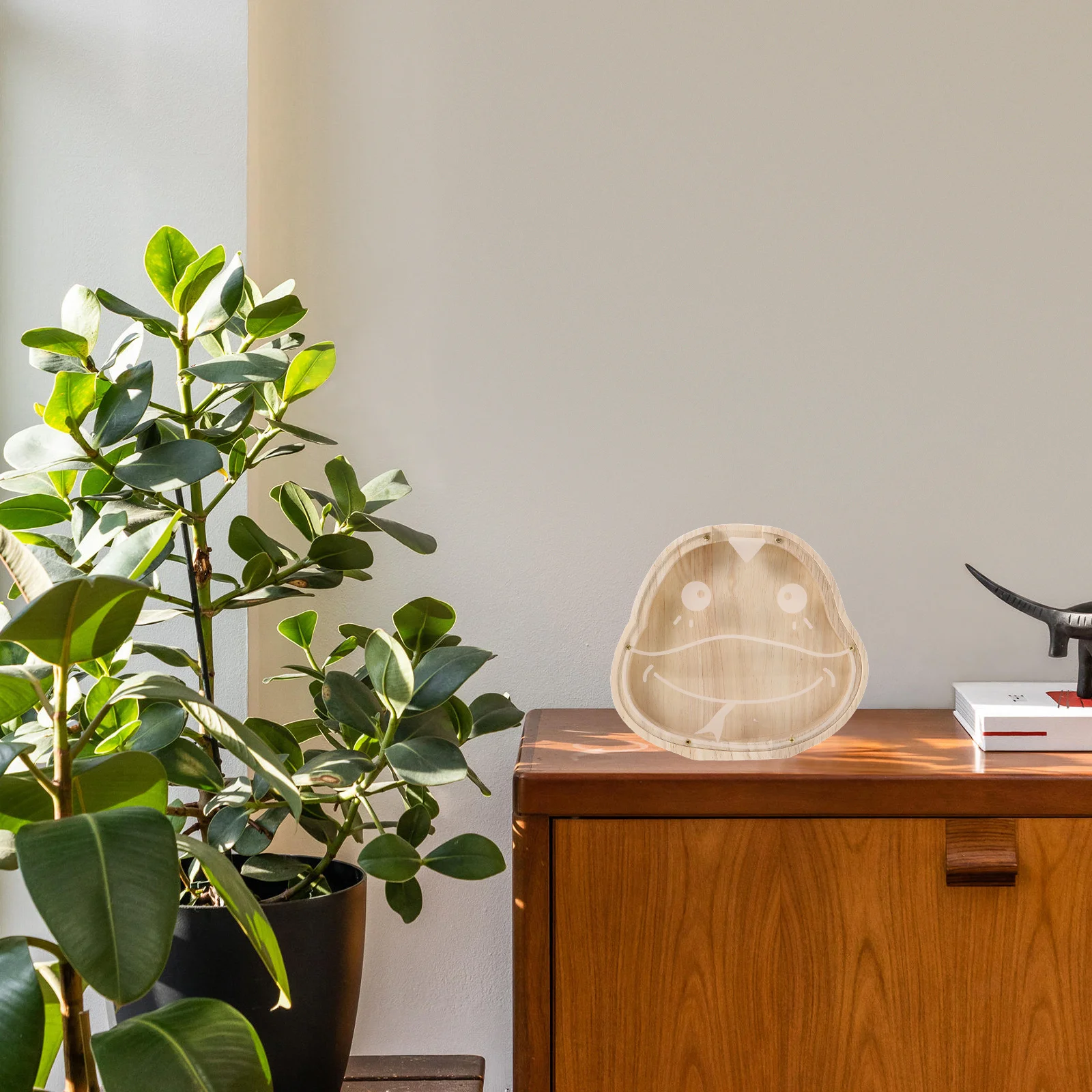 

Cartoon Shape Wooden Dragon Money Box Acrylic Piggy Bank Kids Coin Organizer Home Decoration Decorative Saving Box Practical