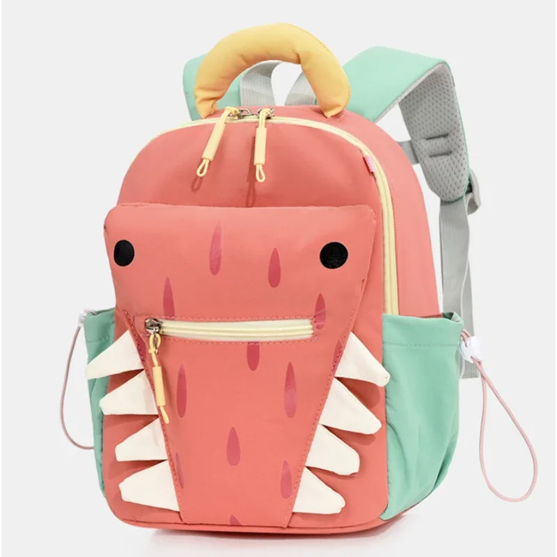 Stylish Cute Shark Teeth Backpack Oxford Cloth Waterproof Large Capacity Student Backpack Sports Travel Lightweight Backpack