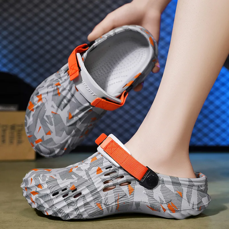 

Мужские сабо, тапочки, сандалии, мужская садовая обувь, камуфляжные сандалии на плоской подошве, мужские кроссовки, уличные тапочки для мужчин, домашние сабо