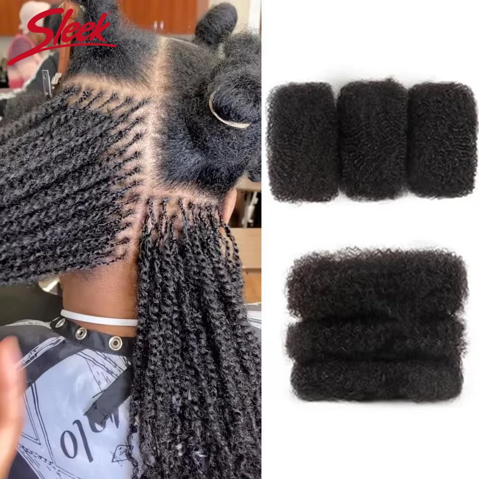 Afro Kinky Bulk Hair For Braiding Brazilian Kinky Curly Remy Human Hair Extensions No Wefts for Mini Twists Braids 10-22inches