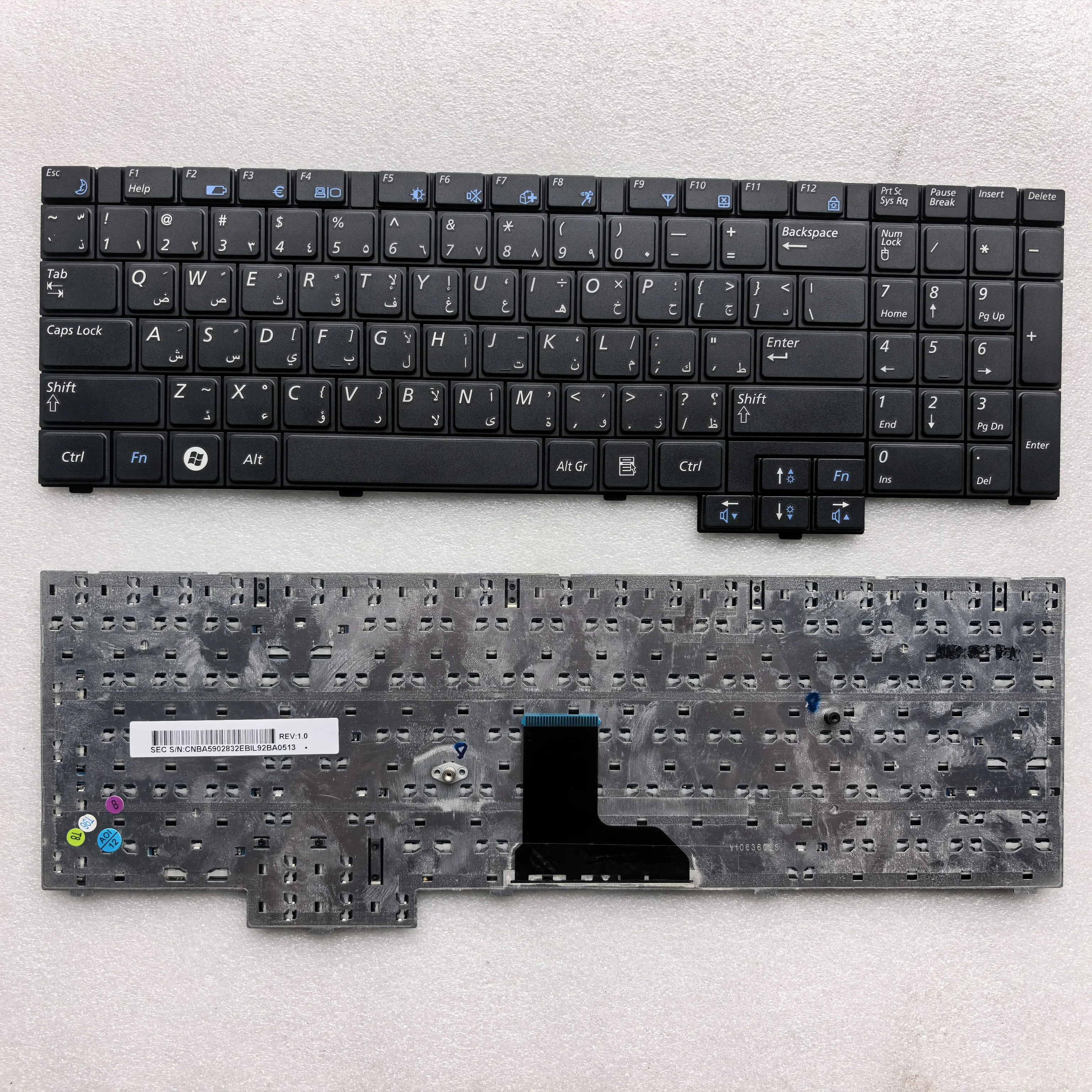 Arab layout new laptop keyboard for  Samsung  R528 R530 R540 R620 R517 R523 RV508 R525 R719 P580 R618 RV510 RV508   BA59-02832E