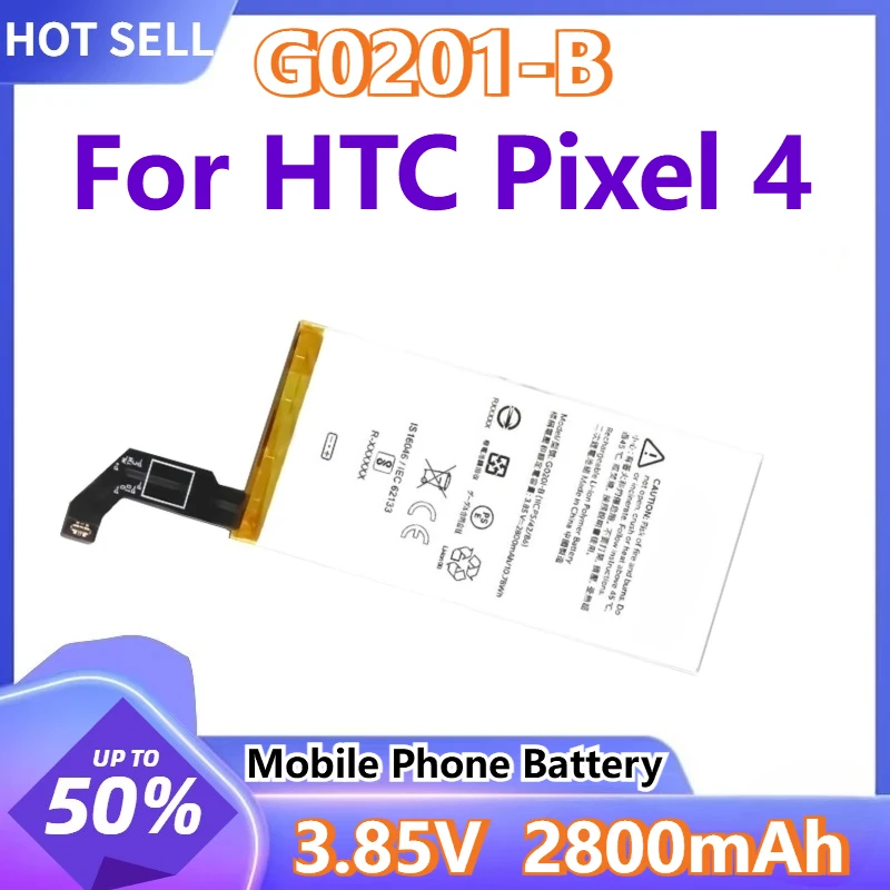 For HTC Pixel 4 Quality Backup Li-polymer Batteria High Quality 3.85V 2800mAh Phone G020I-B Battery +tools