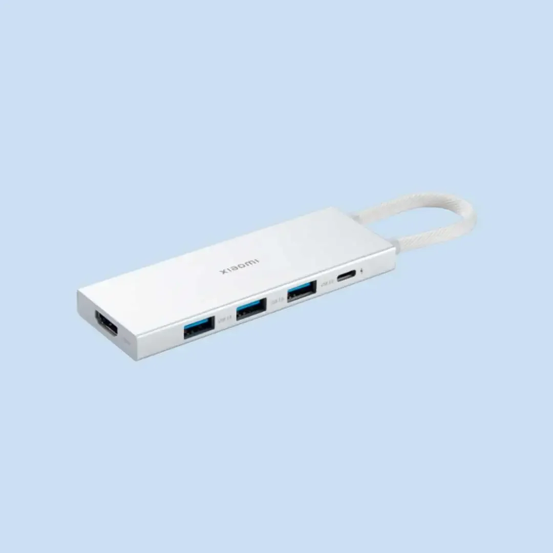 Док-станция Xiaomi Type-C 5-в-1 USB-адаптер высокой передачи HDMI Разветвитель линий компьютера Конвертер с несколькими интерфейсами