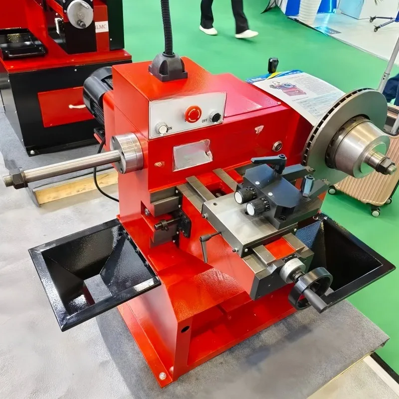 Brake drum disc cutting machine trolley double axle brake disc machine brake drum disc lathe boring machine