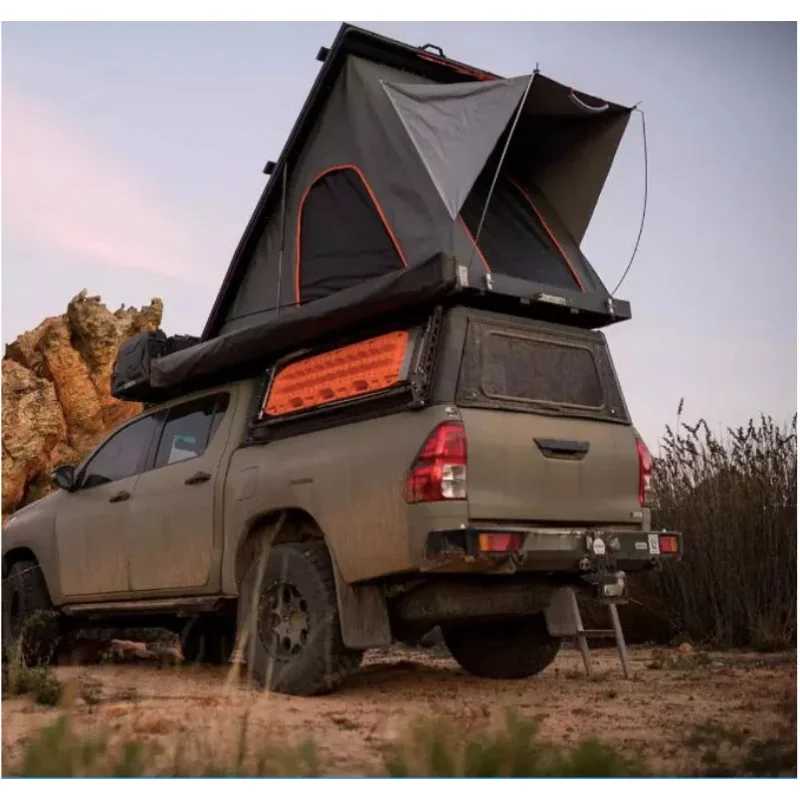 Hot Selling  New Den Outdoor Camping -4 Person Aluminum Hard Car Roof Tent SUV High Quality